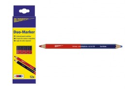 BLEISPITZ Duo-Marker ceruza 175mm piros-kék

020811-0275

• Kiváló minőségű hársfából készült• Nagyon jól hegyezhető és kitűnően ötvöződik benne a szilárdság és a rugalmasság• Piros/kék ceruzabél• Különböző méréspontok, meleg- és hidegvíz vezetékek vagy javítások jelölésére